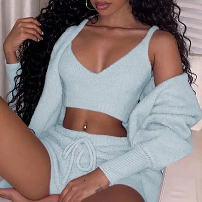 Fuzzy pajama set