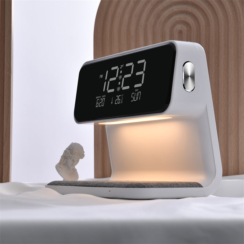Bedside LCD Screen Alarm Clock & Phone Charging Lamp