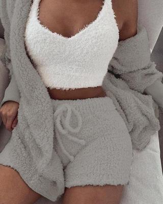 Fuzzy pajama set