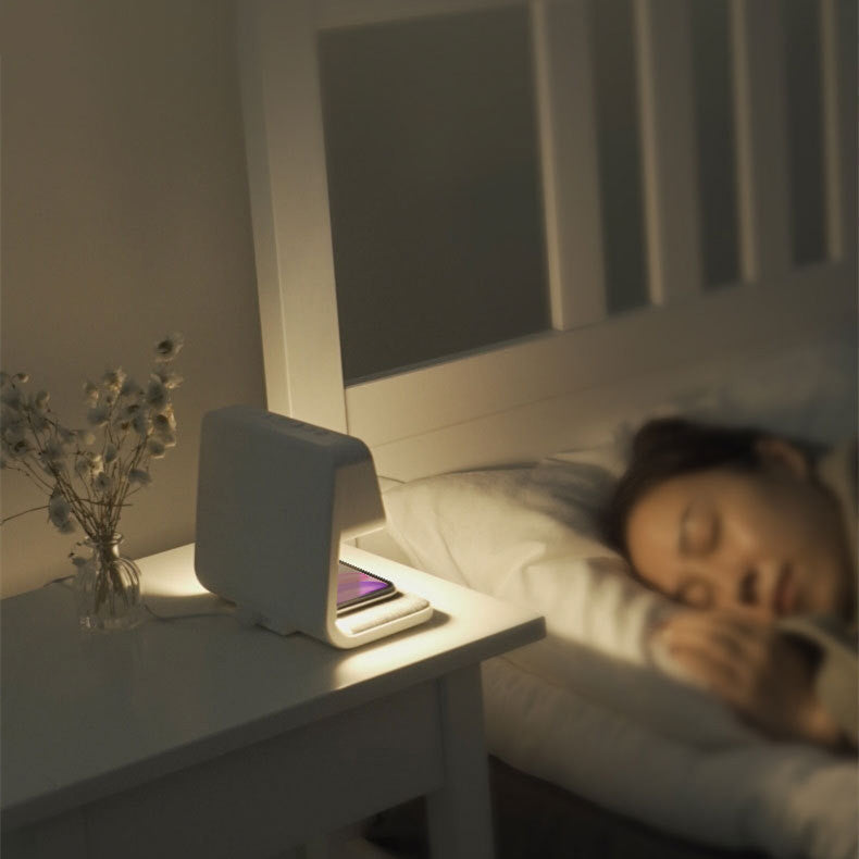 Bedside LCD Screen Alarm Clock & Phone Charging Lamp