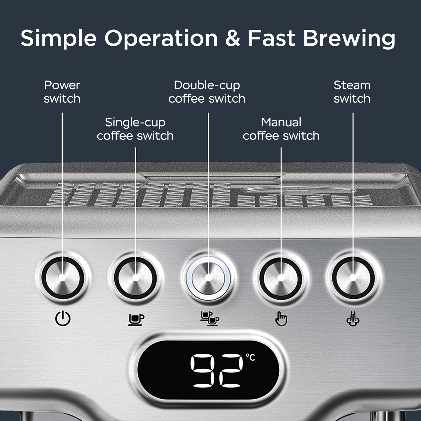 Modern Chef Espresso Machine