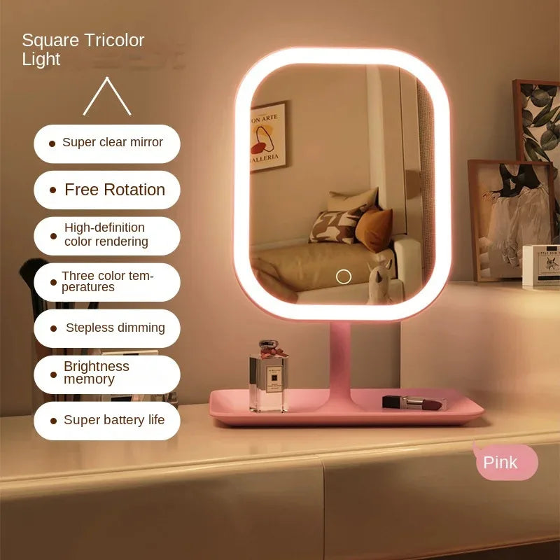 Mini TouchScreen LED vanity mirror