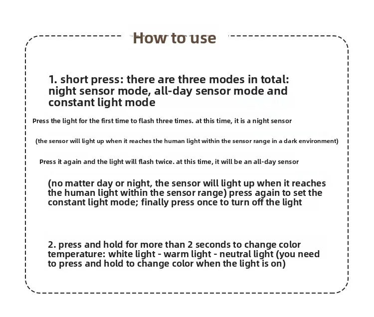 Ambience Motion Sensor Lamp