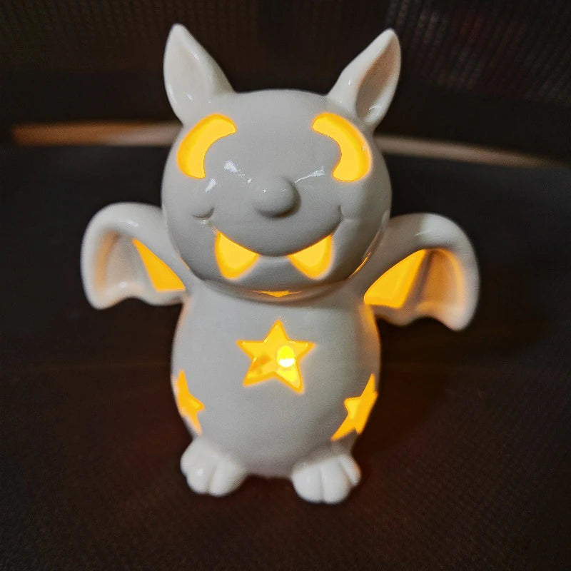 Spooky pumpkin lamp