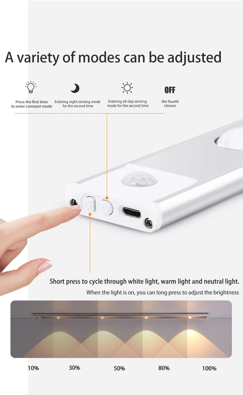 Aesthetic Motion Sensor LED Light